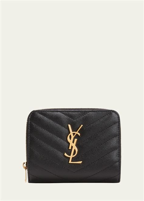 ysl compact wallet|ysl monogram quilted wallet.